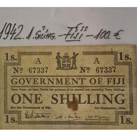 Bancnota de colectie 1 SHILLING - FISI din anul 1942