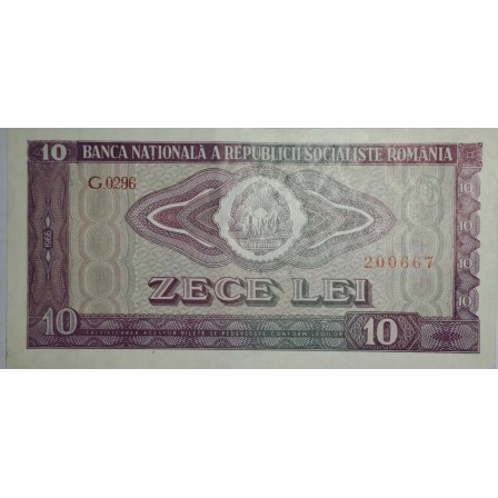 Bancnota de colectie 10 lei anul 1966 UNC