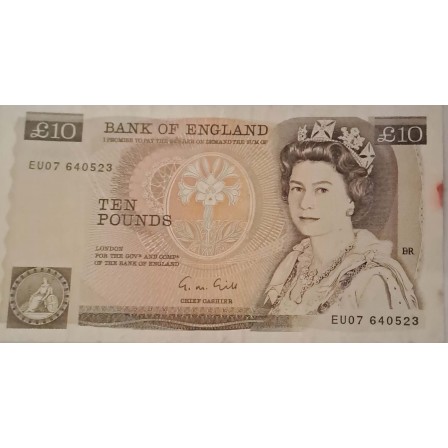 Bancnota de colectie 10 £ XF 1820 -1910