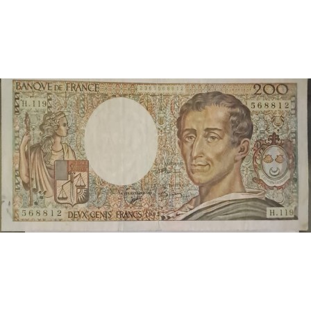 Bancnota de colectie Franta - 200 franci din anul 1992