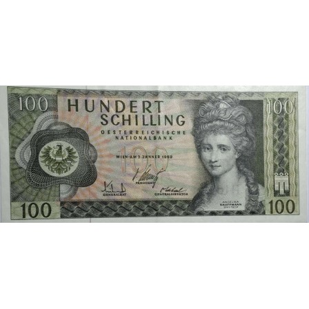 Bancnota de colectie 100 SILINGI  AUSTRIA UNC