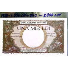 Bancnota de colectie 1000 lei 1938 UNC 