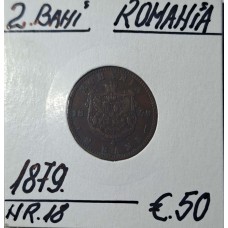 Moneda de colectie 2 Bani ROMANIA 1879 NR.18