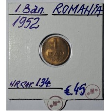 Moneda de colectie  1 Ban ROMANIA din anul 1952 