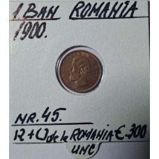 Moneda de colectie 1 BAN ROMANIA anul 1900 NR.45