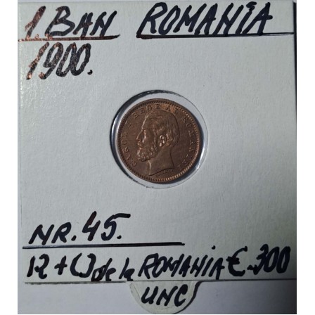 Moneda de colectie 1 BAN ROMANIA anul 1900 NR.45