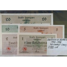 Banknote de Ocupatie 1945 -1946 SET COMPLET UNC