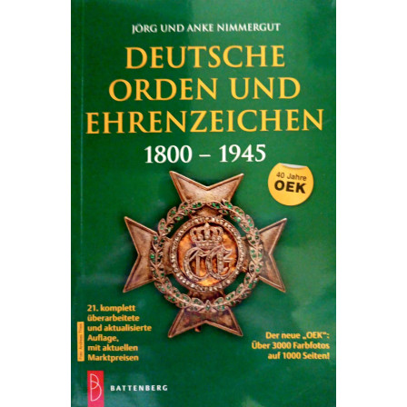 ORDINE ȘI MARCI DE ONOARE GERMANE 1800 - 1945
