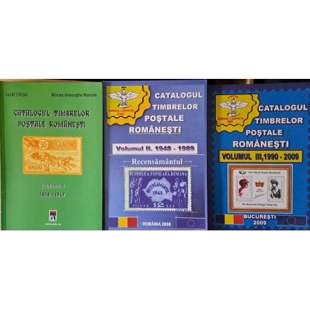 Oferta vanzare SET 3 Cataloage Vol I,II si III Timbrelor Postale Romanesti