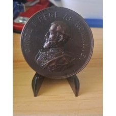 Medalie din bronz Prima Expozitie din Bucuresti anul 1903 UNC
