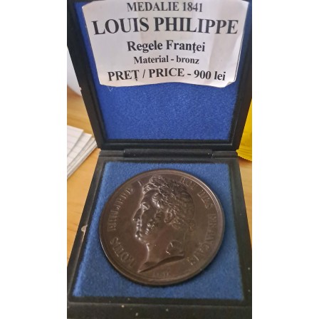 Medalie 1841 LOUIS PHILIPPE REGELE FRANTEI