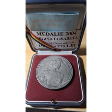 Medalie din anul 2004 REGINA ELISABETA din bonz argintat