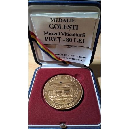 Medalie  GOLESTI Muzeul Viticulturii