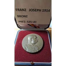 Medalie de colectie FRANZ JOSEPH 1914 din bronz