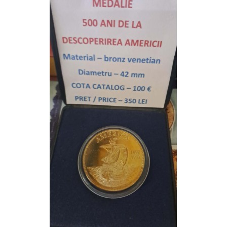 Medalie 500 ani de la Descoperirea Americii 