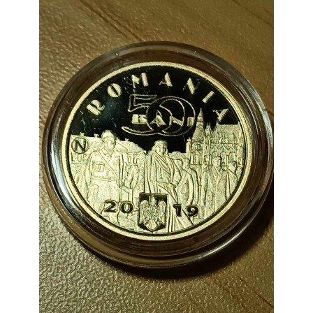 Moneda PROOF de colectie 50 bani 2019  FERDINAND l  INTREGITORUL