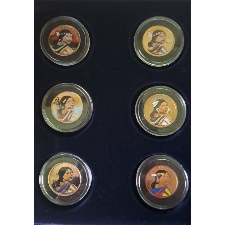 Set monede Jubilee Sacagawea 2000-2005 - colorat - STATELE UNITE ALE AMERICII